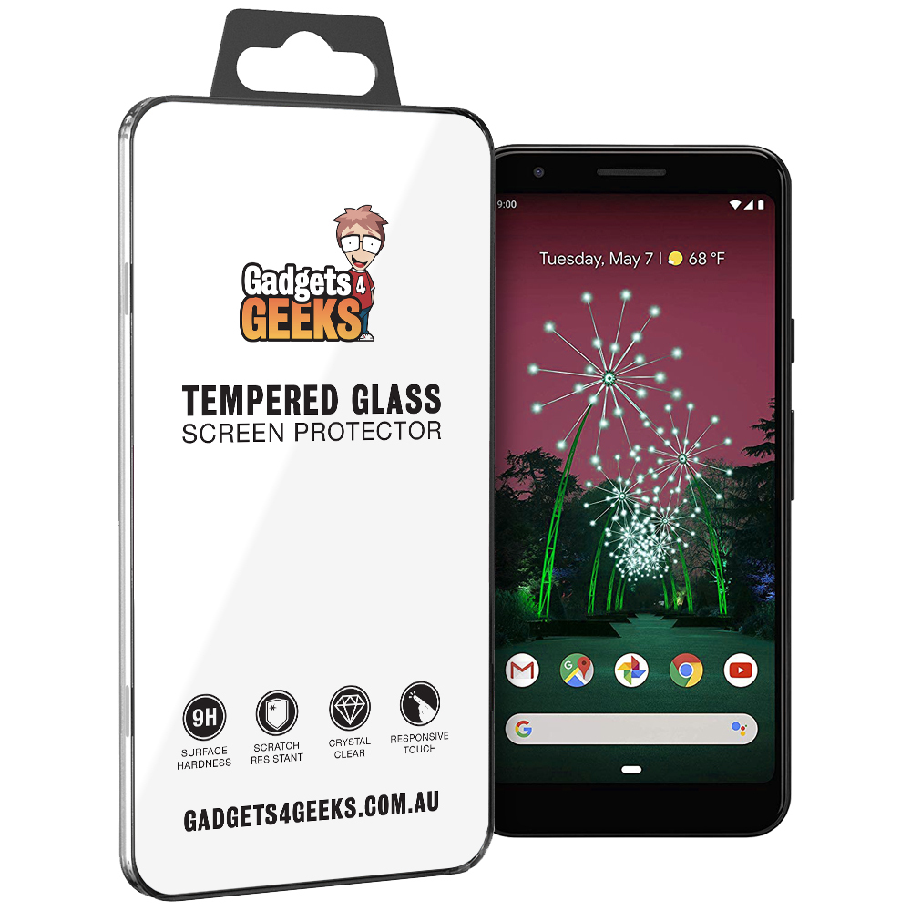 Case-Friendly Screen Protector for Google Pixel 3a No Bubbles Tempered Glass Screen Protector Anti Fingerprint Easy to Install 2 Pack Compatible with Google Pixel 3a Screen Protector 